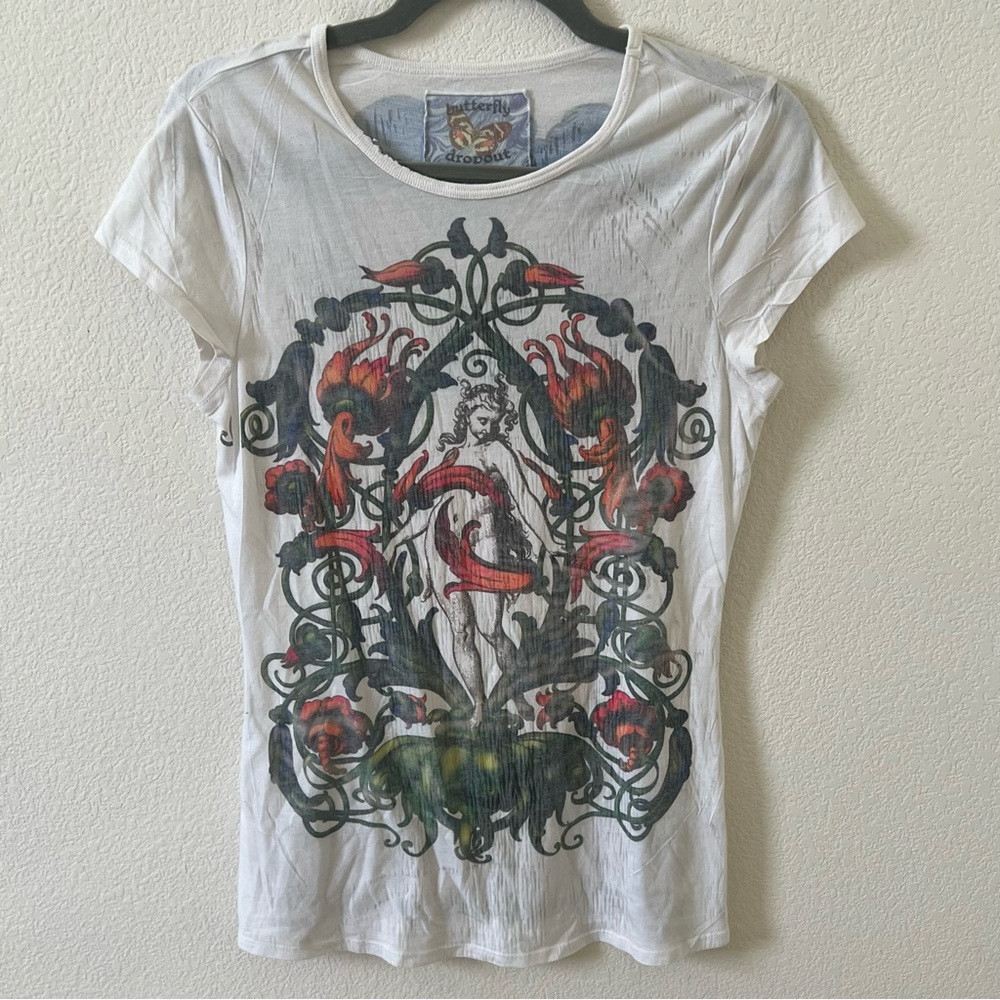 Butterfly dropout top